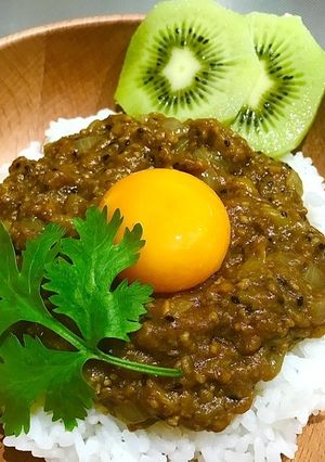 レンジで簡単☆キウイのキーマカレー-レシピのメイン写真