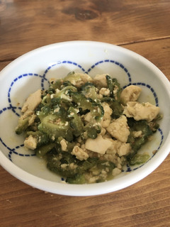 ゴーヤと木綿豆腐の味噌炒め-レシピのメイン写真