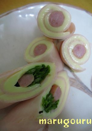 ハムチーまきまきでお弁当に♪♫♬-レシピのメイン写真