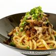 キノコの担々和え うどん