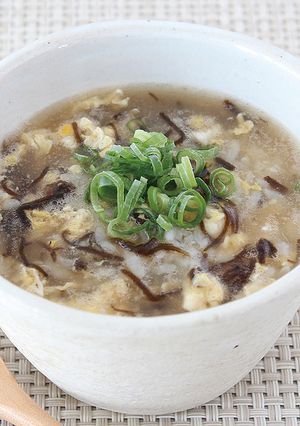 もずくと卵の雑炊-レシピのメイン写真