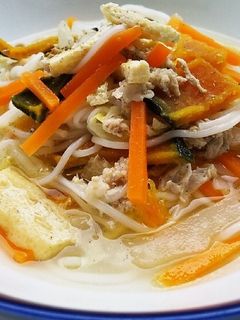 犬ご飯 具沢山にゅうめん-レシピのメイン写真