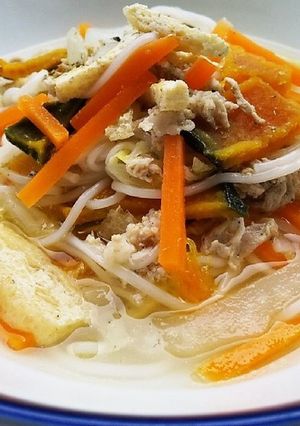 犬ご飯 具沢山にゅうめん-レシピのメイン写真