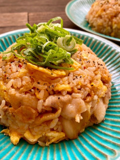 残り物でも絶品!!豚キムチチャーハン♡-レシピのメイン写真