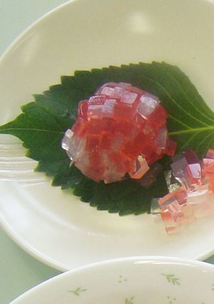 紫陽花くずまんじゅう-レシピのメイン写真