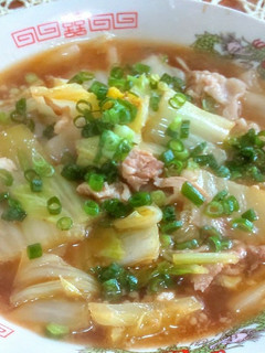 豚肉と白菜と市販ラーメンで神座風ラーメン-レシピのメイン写真