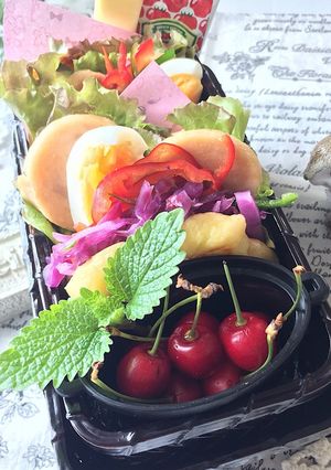 米粉パンケーキサンド弁当　6月12日-レシピのメイン写真