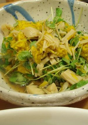 食用菊とほたての酢の物-レシピのメイン写真
