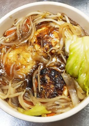 豆腐ハンバーグの簡単餡掛けがけ。-レシピのメイン写真
