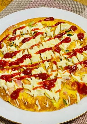 ズッキーニとベーコンのお好み焼き-レシピのメイン写真