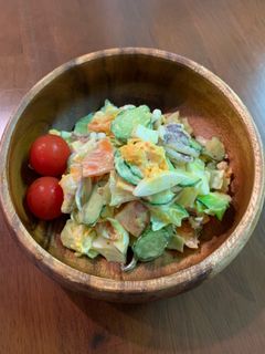 ゆで卵入り☆いか下足サラダ-レシピのメイン写真