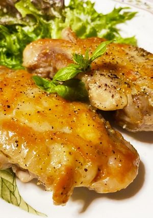 バジルチキンステーキ♪-レシピのメイン写真