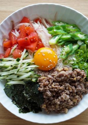 ひき肉そうめん-レシピのメイン写真
