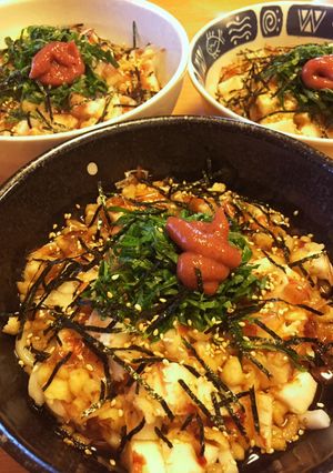 長芋と大葉の梅風味うどん-レシピのメイン写真
