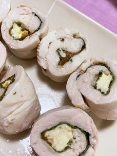 ささみの梅しそチーズロール-レシピのメイン写真