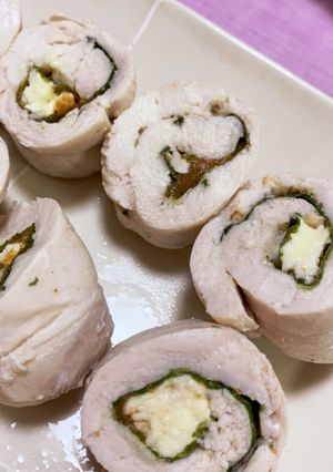 ささみの梅しそチーズロール-レシピのメイン写真