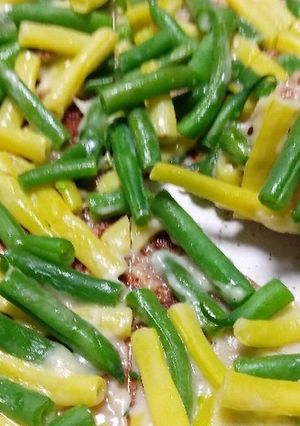 インゲンのかりかりチーズ焼き-レシピのメイン写真