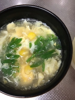 簡単 ラーメン汁でかき卵スープ-レシピのメイン写真