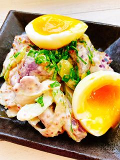 じゃがいもとセロリと半熟卵のサラダ-レシピのメイン写真