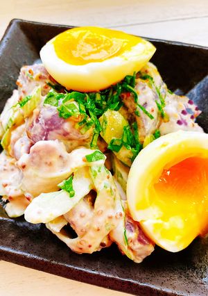 じゃがいもとセロリと半熟卵のサラダ-レシピのメイン写真