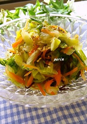 レタス消費に♪レタスときゅうりの浅漬け-レシピのメイン写真