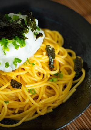 究極のTKP!黄金!卵かけパスタ!-レシピのメイン写真