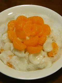 みかんと白玉のフラッペ-レシピのメイン写真