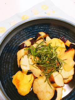 揚げ茄子ジャガ 生姜風味♪-レシピのメイン写真