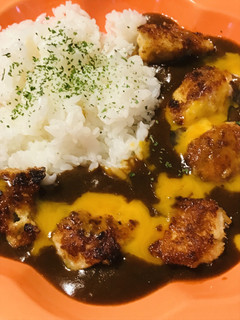 レトルト●揚げ焼き一口チキンカツカレー-レシピのメイン写真