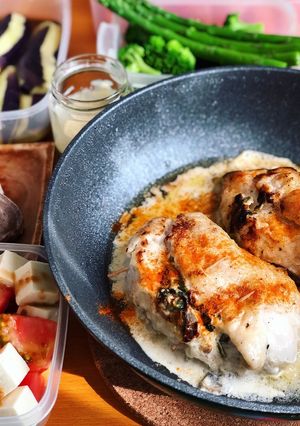 簡単！鶏むね肉スタッフドチキンブレスト-レシピのメイン写真