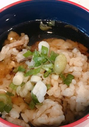 余った鯖の炊き込みご飯で、鯖めし麦茶漬け-レシピのメイン写真