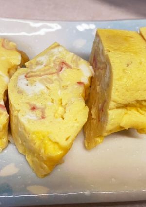 レンジで簡単！ ふわふわの厚焼き玉子-レシピのメイン写真