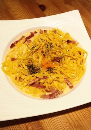 家庭風カルボナーラ-レシピのメイン写真