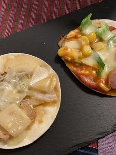 簡単!餃子の皮ピザ-レシピのメイン写真