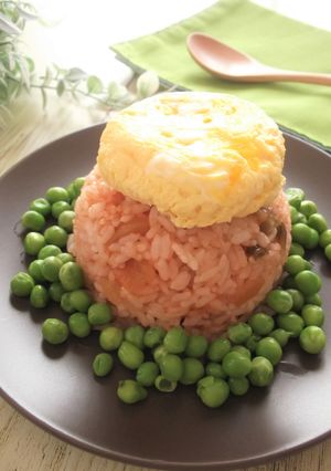 レンジで簡単！和風まんまるオムライス-レシピのメイン写真