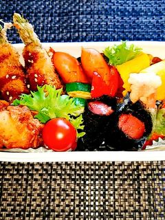 息子のお弁当'20.6.13-レシピのメイン写真