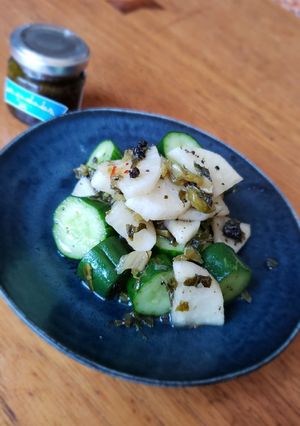 きゅうりと大根の高菜のおつまみ-レシピのメイン写真