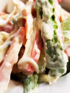 アスパラとカニかまの生レモンマヨあえ-レシピのメイン写真