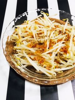 モヤシと干し海老のレンジ蒸し 簡単-レシピのメイン写真