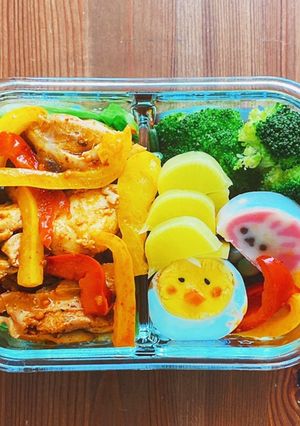 甘辛焼きチキンでダイエット弁当②-レシピのメイン写真