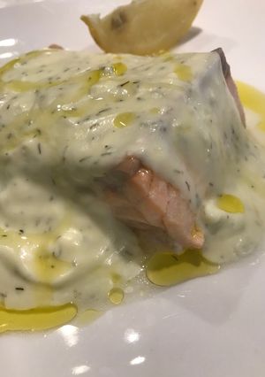 サーモンのポシェ・ヨーグルト風味-レシピのメイン写真