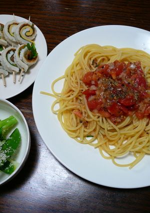トマトの冷製パスタ-レシピのメイン写真