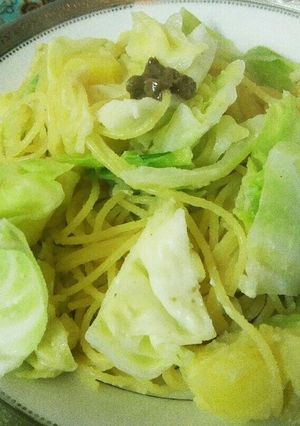 キャベツとアンチョビのクリームパスタ♪-レシピのメイン写真