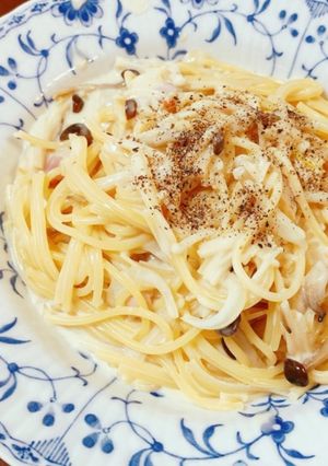 フライパンだけ！クリームパスタ-レシピのメイン写真