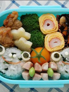 キャラ弁♪かえるさんおにぎり -レシピのメイン写真