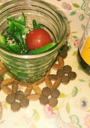 夏バテ☀解消にも❗サッパリ✨オクラ素麺☺-レシピのメイン写真