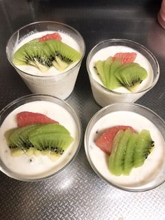 キウイのヨーグルトムース-レシピのメイン写真