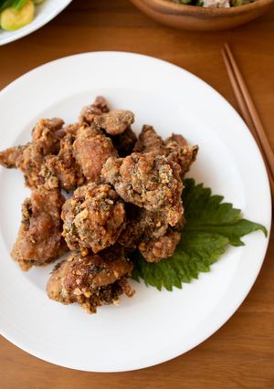 『やみつき!青じそ唐揚げ』-レシピのメイン写真