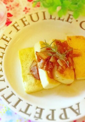 塩豆腐の豆腐ステーキポン酢ソース♬-レシピのメイン写真