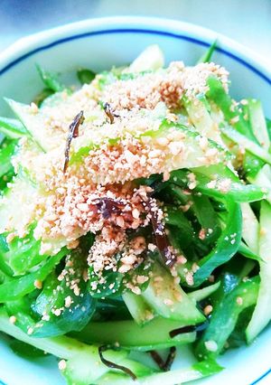 ピーマンと胡瓜の塩昆布合え-レシピのメイン写真